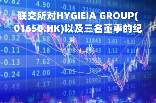 联交所对HYGIEIA GROUP(01650.HK)以及三名董事的纪律行动