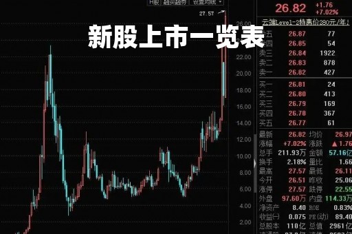 新股上市一览表