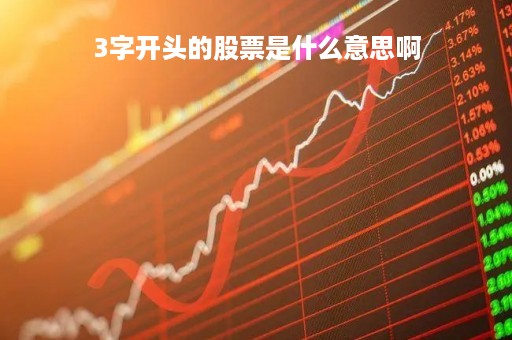 3字开头的股票是什么意思啊