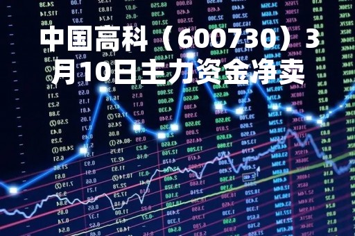 中国高科（600730）3月10日主力资金净卖出2041.97万元