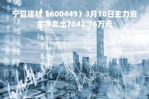 宁夏建材（600449）3月10日主力资金净卖出7042.76万元