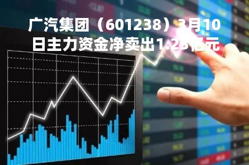 广汽集团（601238）3月10日主力资金净卖出1.23亿元