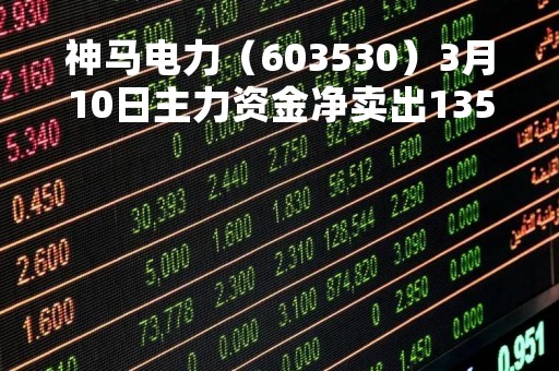 神马电力（603530）3月10日主力资金净卖出1355.57万元