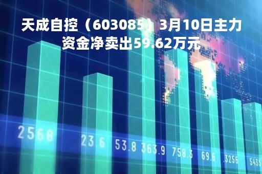 天成自控（603085）3月10日主力资金净卖出59.62万元