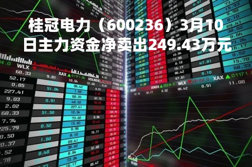 桂冠电力（600236）3月10日主力资金净卖出249.43万元