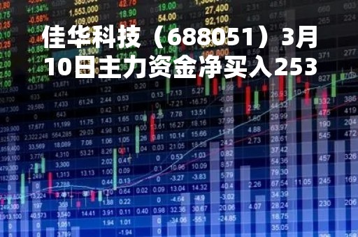 佳华科技（688051）3月10日主力资金净买入253.40万元