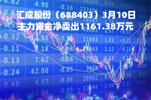 汇成股份（688403）3月10日主力资金净卖出1161.38万元