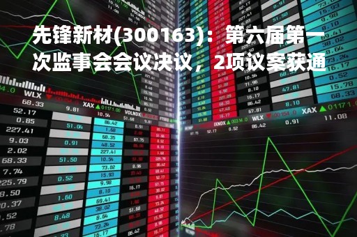 先锋新材(300163)：第六届第一次监事会会议决议，2项议案获通过