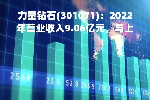力量钻石(301071)：2022年营业收入9.06亿元，与上期同比增加81.85%