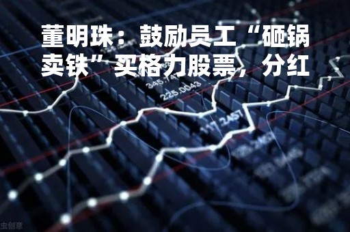 董明珠：鼓励员工“砸锅卖铁”买格力股票，分红是不想让股民被“割韭菜”！冲上热搜，B站又有大动作？