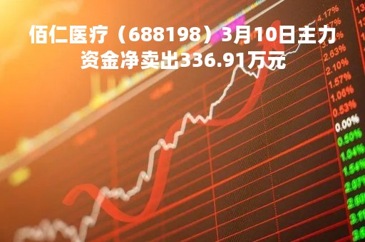 佰仁医疗（688198）3月10日主力资金净卖出336.91万元