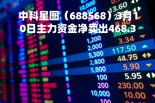 中科星图（688568）3月10日主力资金净卖出468.35万元