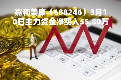 嘉和美康（688246）3月10日主力资金净买入55.80万元