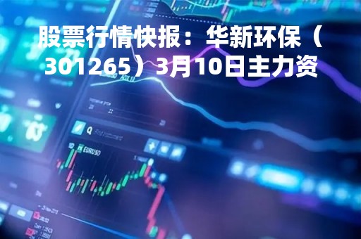 股票行情快报：华新环保（301265）3月10日主力资金净卖出468.81万元