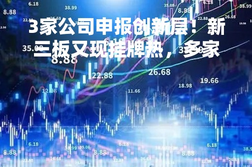 3家公司申报创新层！新三板又现挂牌热，多家公司达北交所上市财务条件