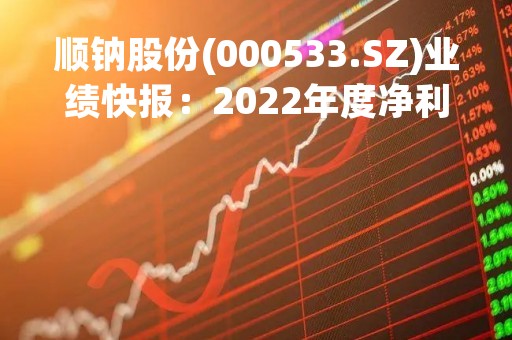 顺钠股份(000533.SZ)业绩快报：2022年度净利润3150万元、实现扭亏为盈
