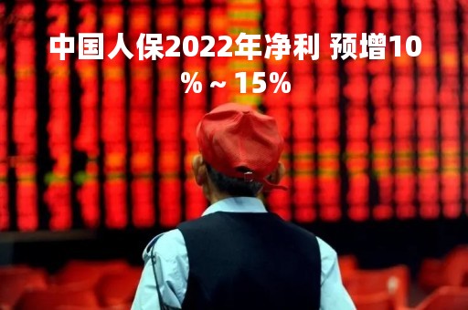 中国人保2022年净利 预增10%～15%