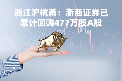 浙江沪杭甬：浙商证券已累计回购477万股A股