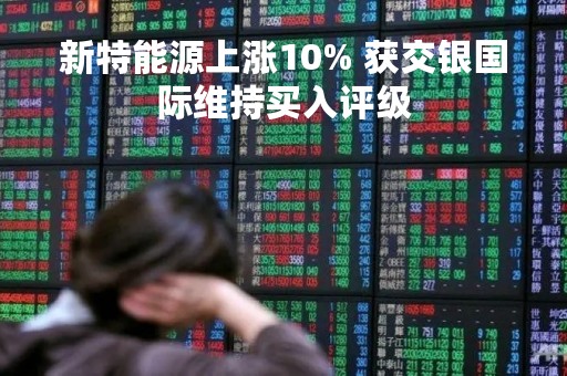 新特能源上涨10% 获交银国际维持买入评级