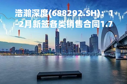 浩瀚深度(688292.SH)：1-2月新签各类销售合同1.71亿元，较去年同期大幅增加