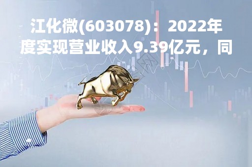 江化微(603078)：2022年度实现营业收入9.39亿元，同比增加18.56%