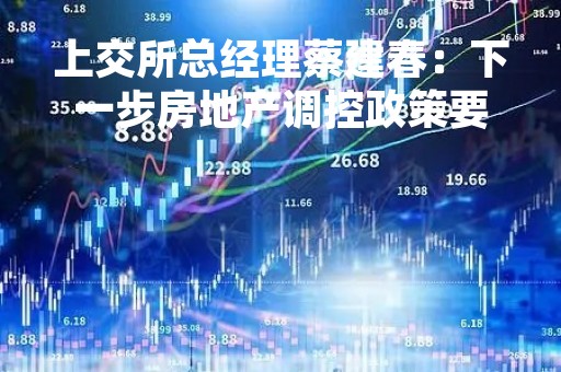 上交所总经理蔡建春：下一步房地产调控政策要更大力度拯救企业