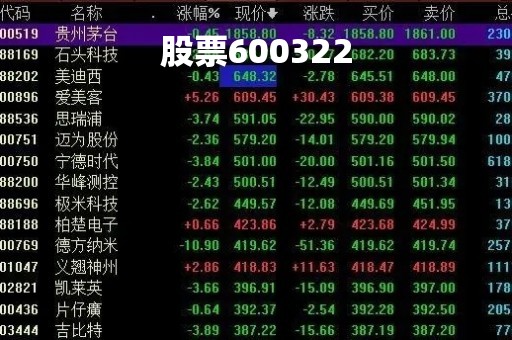 股票600322