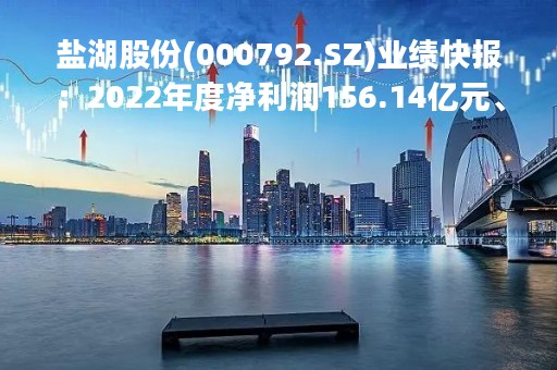 盐湖股份(000792.SZ)业绩快报：2022年度净利润156.14亿元、同比增长248.65%