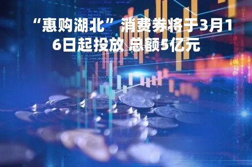 “惠购湖北”消费券将于3月16日起投放 总额5亿元