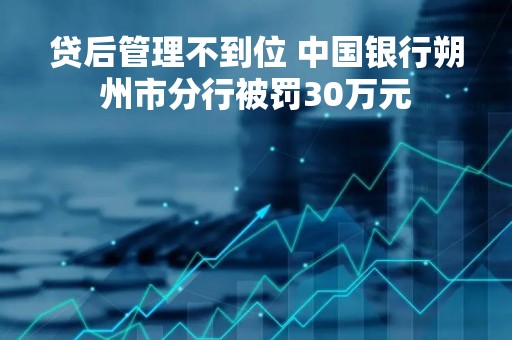 贷后管理不到位 中国银行朔州市分行被罚30万元