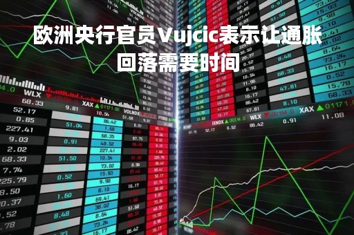 欧洲央行官员Vujcic表示让通胀回落需要时间