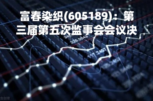 富春染织(605189)：第三届第五次监事会会议决议，12项议案获通过