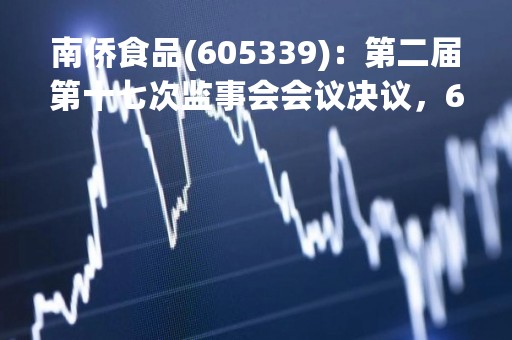 南侨食品(605339)：第二届第十七次监事会会议决议，6项议案获通过