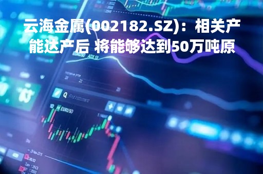 云海金属(002182.SZ)：相关产能达产后 将能够达到50万吨原镁和50万吨镁合金的规模