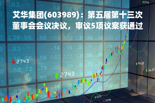 艾华集团(603989)：第五届第十三次董事会会议决议，审议5项议案获通过
