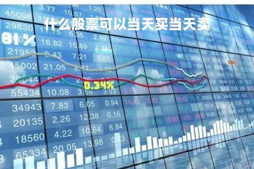 什么股票可以当天买当天卖