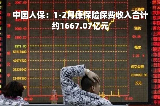 中国人保：1-2月原保险保费收入合计约1667.07亿元