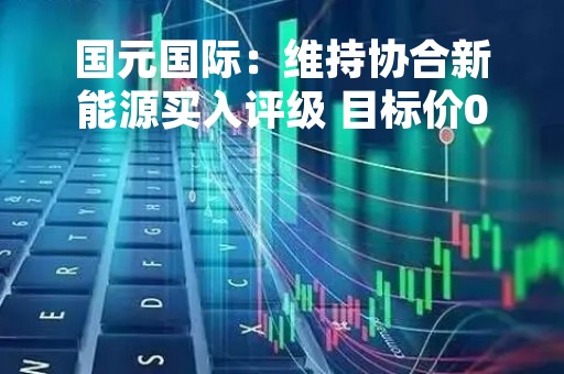 国元国际：维持协合新能源买入评级 目标价0.98港元