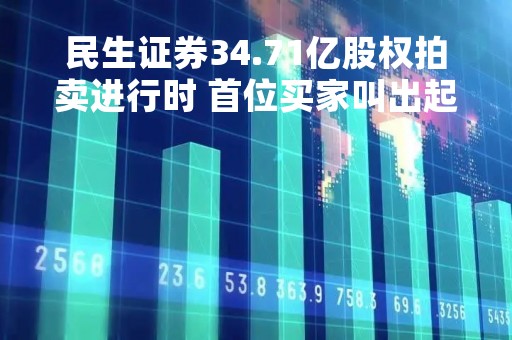 民生证券34.71亿股权拍卖进行时 首位买家叫出起拍价