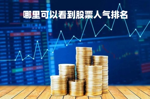哪里可以看到股票人气排名