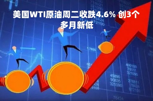 美国WTI原油周二收跌4.6% 创3个多月新低