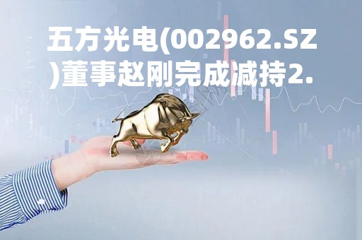 五方光电(002962.SZ)董事赵刚完成减持2.86万股