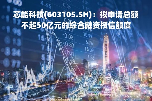芯能科技(603105.SH)：拟申请总额不超50亿元的综合融资授信额度
