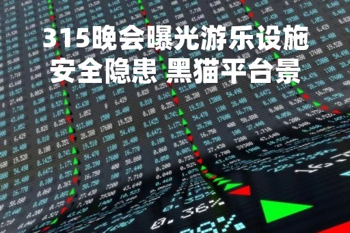 315晚会曝光游乐设施安全隐患 黑猫平台景区安全投诉超百单