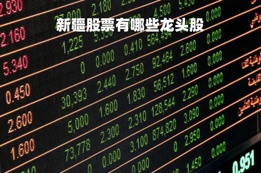 新疆股票有哪些龙头股