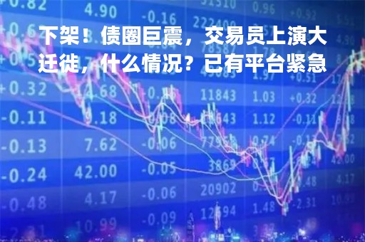 下架！债圈巨震，交易员上演大迁徙，什么情况？已有平台紧急应对，影响多大？数万固收员忙"加群"