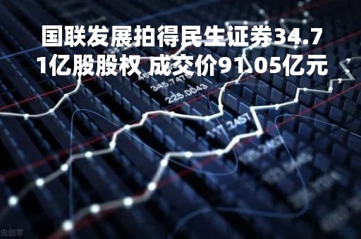 国联发展拍得民生证券34.71亿股股权 成交价91.05亿元