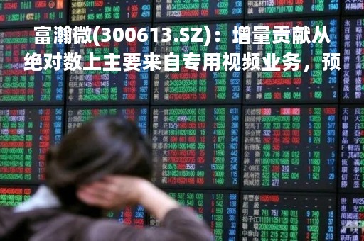 富瀚微(300613.SZ)：增量贡献从绝对数上主要来自专用视频业务，预期今年行业会有良好复苏