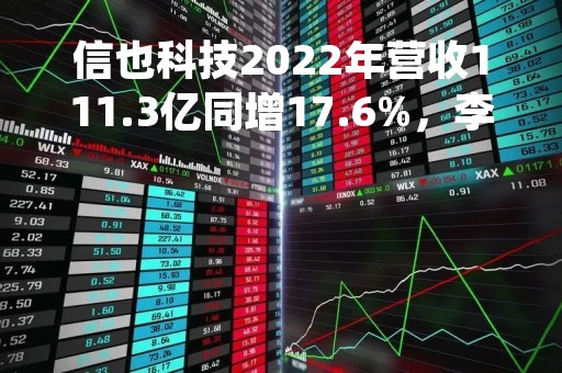 信也科技2022年营收111.3亿同增17.6%，李铁铮上任首席执行官