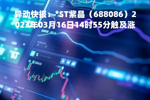 异动快报：*ST紫晶（688086）2023年03月16日14时55分触及涨停板